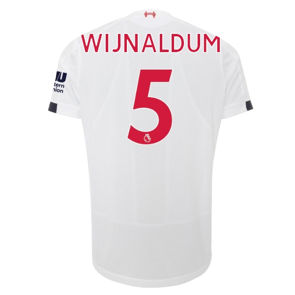 Camiseta Liverpool NO.5 Wijnaldum 2ª Kit 2019 2020 Blanco